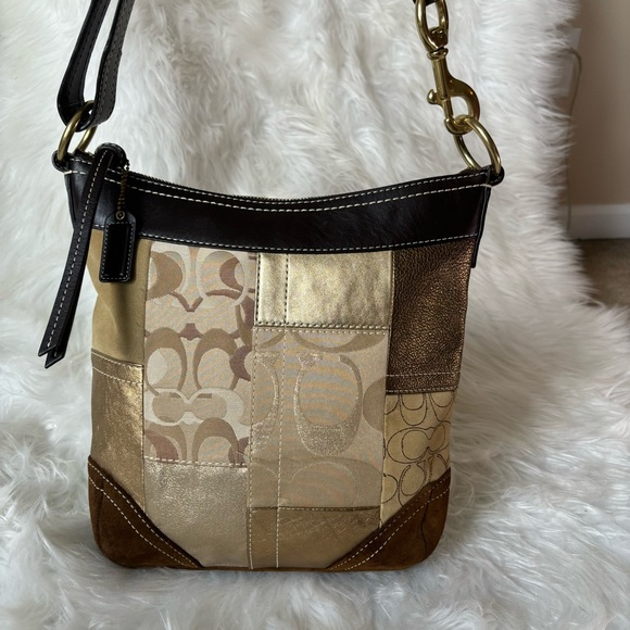 Coach Patchwork Hobo Shoulder Bag - Picture 5 of 11